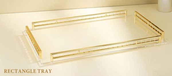 صينية أكريليك مستطيلة 60×37 سم من Alfursan – فخمة وعملية