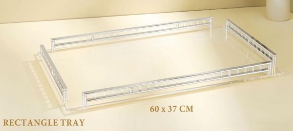 صينية أكريليك مستطيلة 60×37 سم من Alfursan – فخمة وعملية