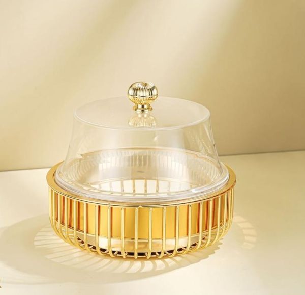 طبق كيك بغطاء 20 سم من Alfursan – أناقة في التقديم