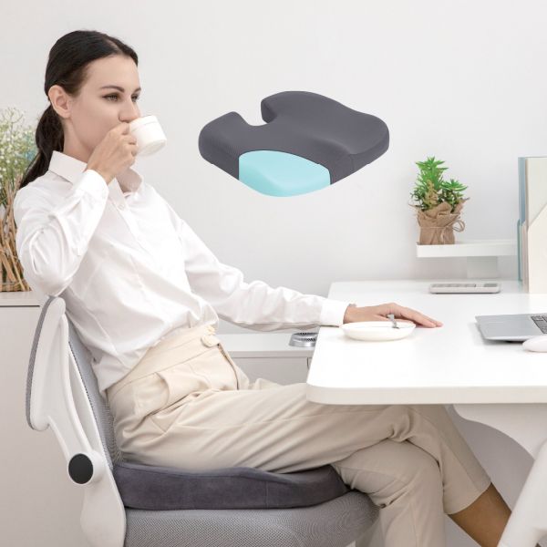 ARMN Pedic Memory Foam Seat Cushion for Lower Back Support