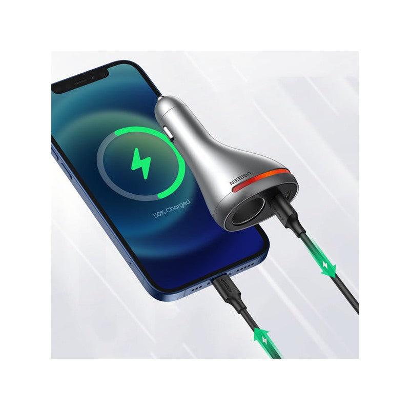 UGREEN Car Charger Dual USB Ports Single Socket (PD 20W)
