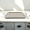 Zolten Rectangular Tray Silver 50×32.2 cm – Stylish & Practical