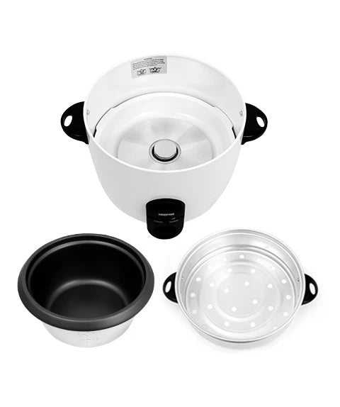 Geepas 500W 1.5L Automatic Rice Cooker, 3-in-1 Cook/Steam/Warm, White GRC35011