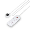 Geepas 2-Gang Extension Lead, 2990W, 2m Cable GES58135