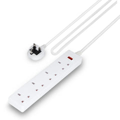 Geepas 6-Gang Extension Lead, 2990W, 5m Cable GES58156