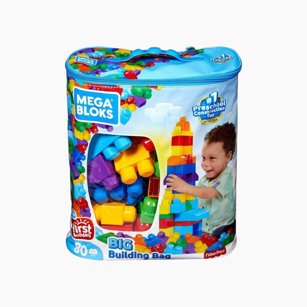 Mega Bloks First Builders Big Building Bag 80 Pcs Classic