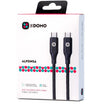 DOMO ALFONSA Fast Charging Nylon Braided USB-C to Type-C Cable Black