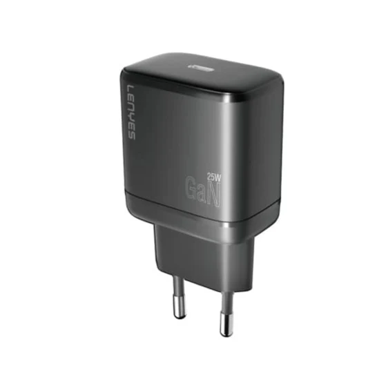 Lenyes LCH383 – 25W GaN Type-C Fast Wall Charger (Black)