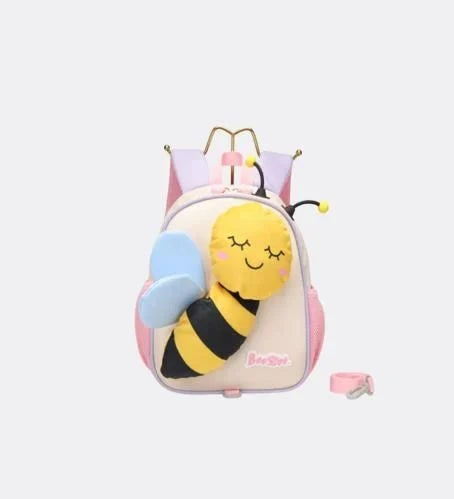 BeeStar Pink Kids Backpack Plush Bee