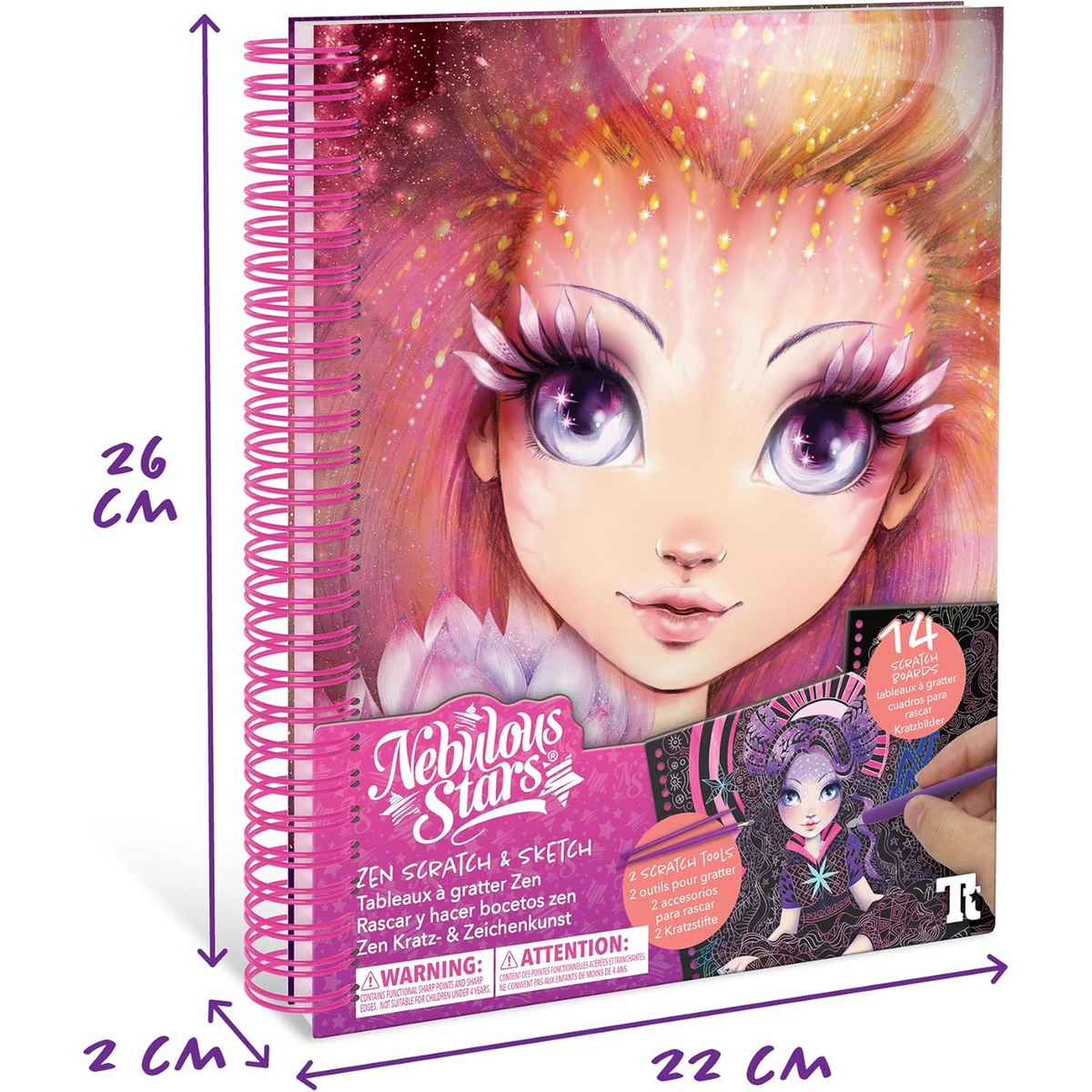 Nebulous Stars Creative Book – Zen Scratch & Sketch