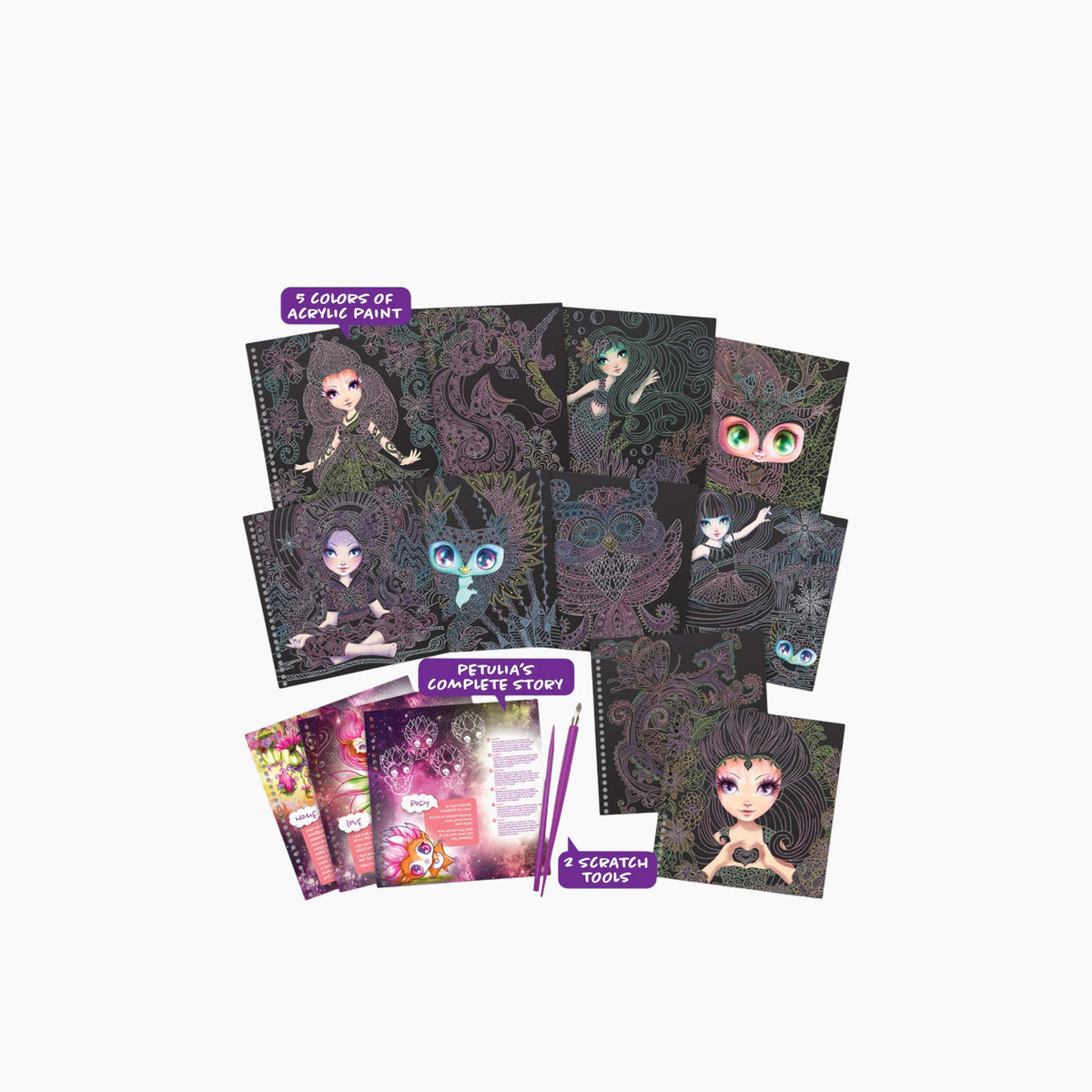 Nebulous Stars Creative Book – Zen Scratch & Sketch