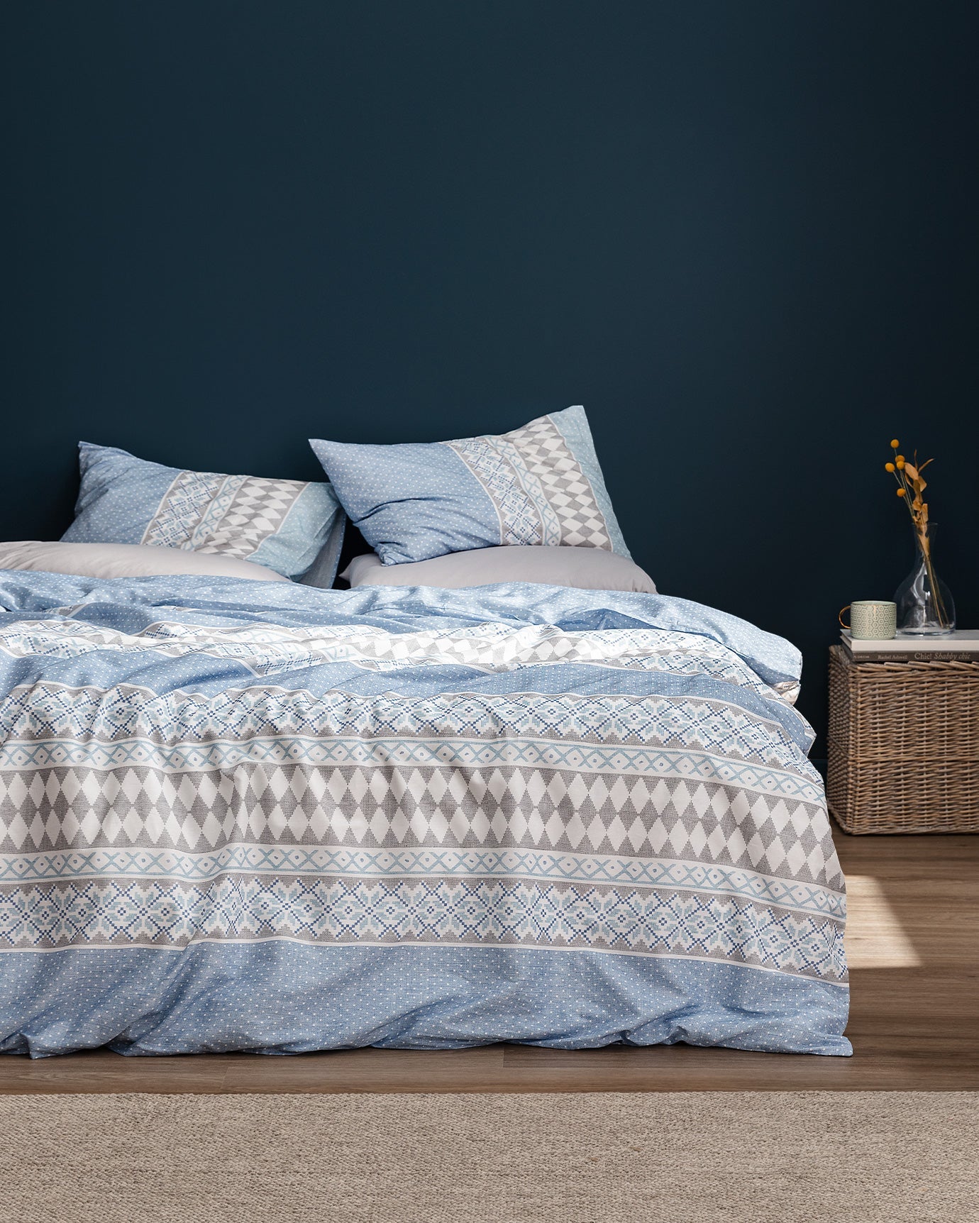Benoit Single Size Duvet Cover Set - Ranforce Patterned - Madame Coco JO