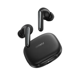 WIWU Enhance T37 ENC Plus Wireless Earbuds, 4-MIC ENC, -32dB ANC, Bluetooth V6.0 with Stand Case