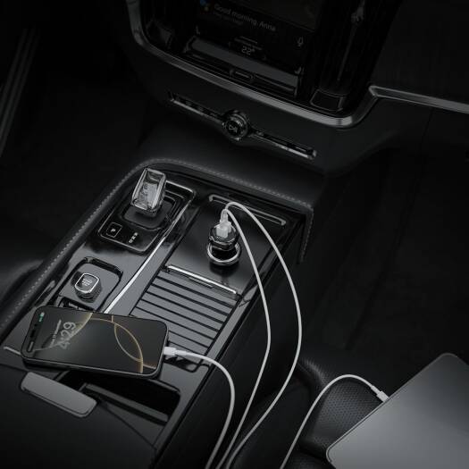 Green Lion 40W Car Charger + A to Lightning Cable – Dual USB-A