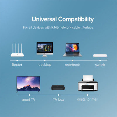 كابل UGREEN CAT8 إيثرنت 10 متر – أداء فائق بسرعة 40Gbps