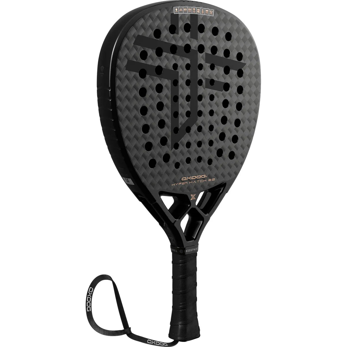 OXDOG Hyper Match 2.0 HES-Carbon PowerRibs 3D DR Racket