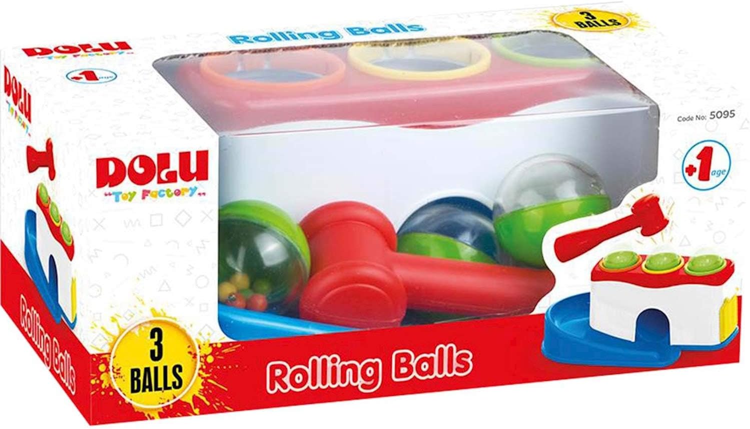 Dolu Rolling Balls – Classic Wooden Ball Activity Toy for Kids
