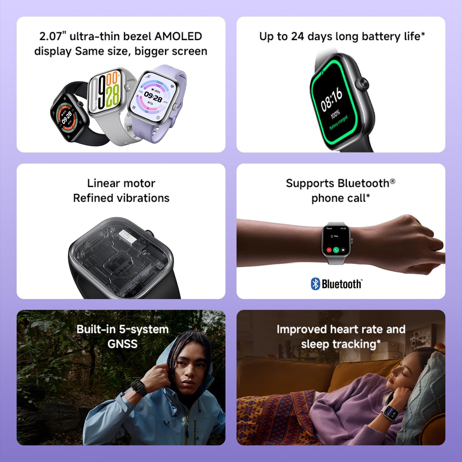 Redmi Watch 5 – شاشة AMOLED ومكالمات بلوتوث وGPS