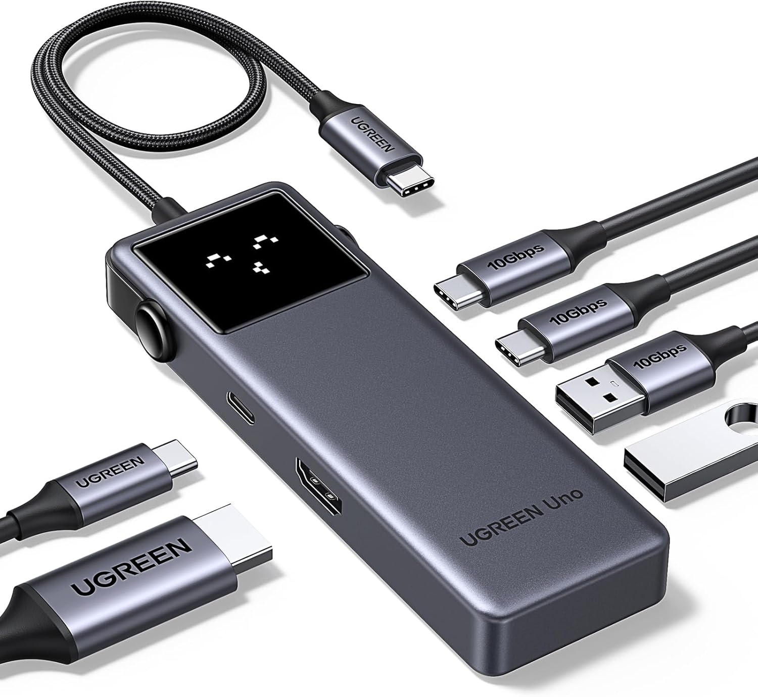 UGREEN Uno 6-in-1 USB-C Hub with 10Gbps & 4K HDMI.
