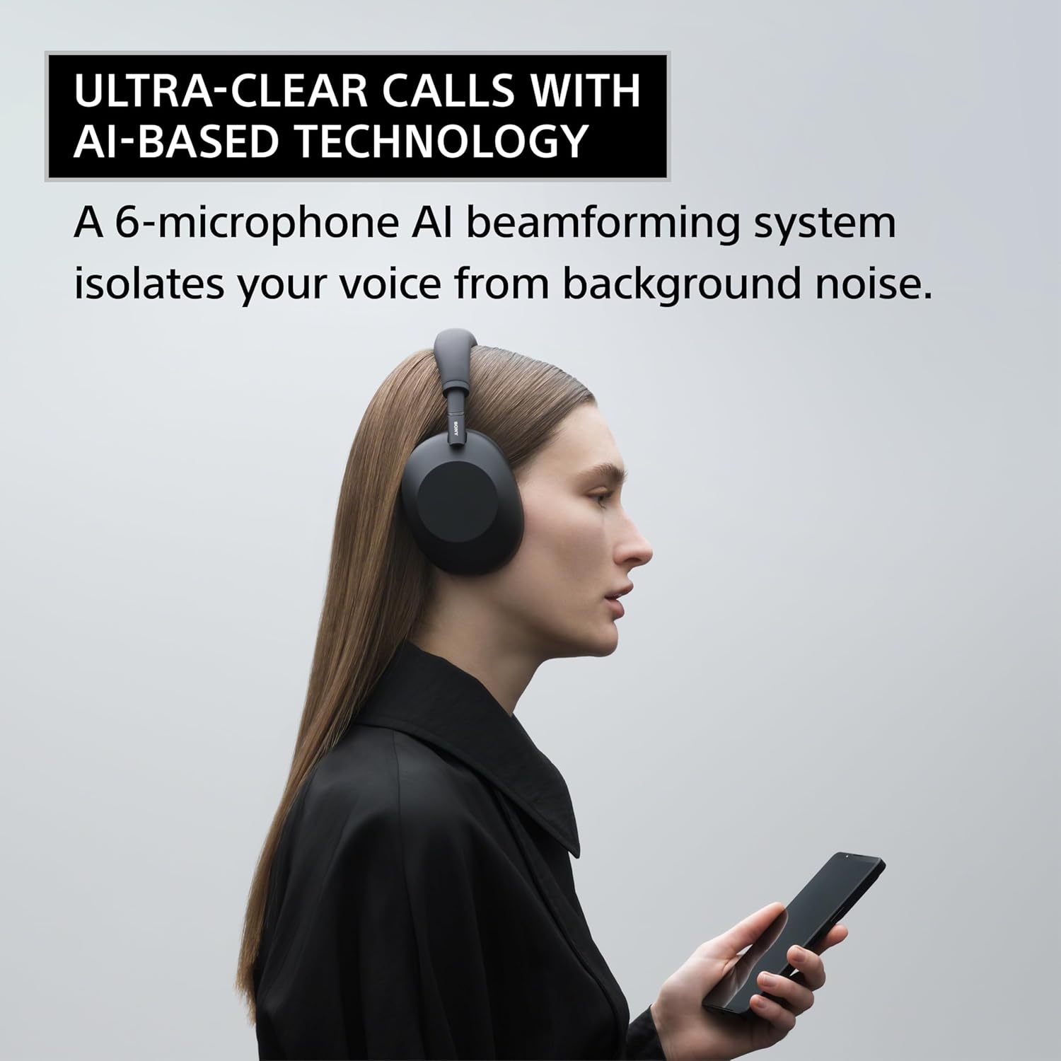 سماعات سوني WH-1000XM6 اللاسلكية المزودة بخاصية إلغاء الضوضاء