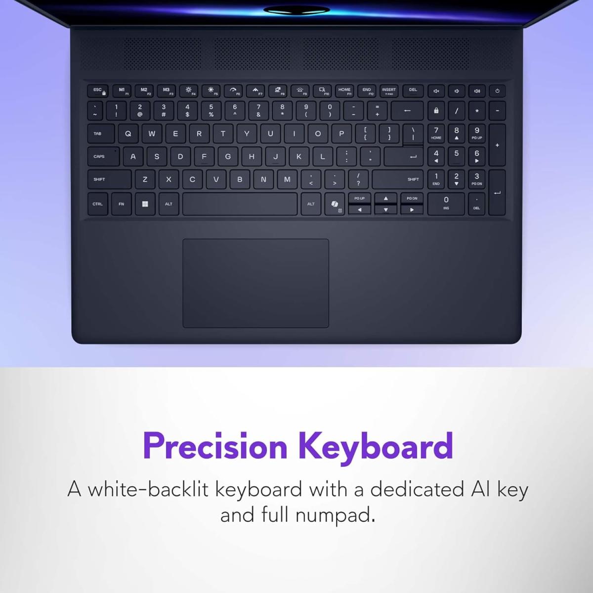 Dell Alienware 16 Aurora 16" IPS WQXGA (QHD+) (2560 x 1600) @120Hz 100% sRGB, Intel Core 9 Processor 270H, Nvidia RTX 5060 8GB GDDR7, 16GB DDR5 RAM, 1TB M.2 PCIe NVMe - (Interstellar Indigo) Gaming Laptop (3 Years Warranty)