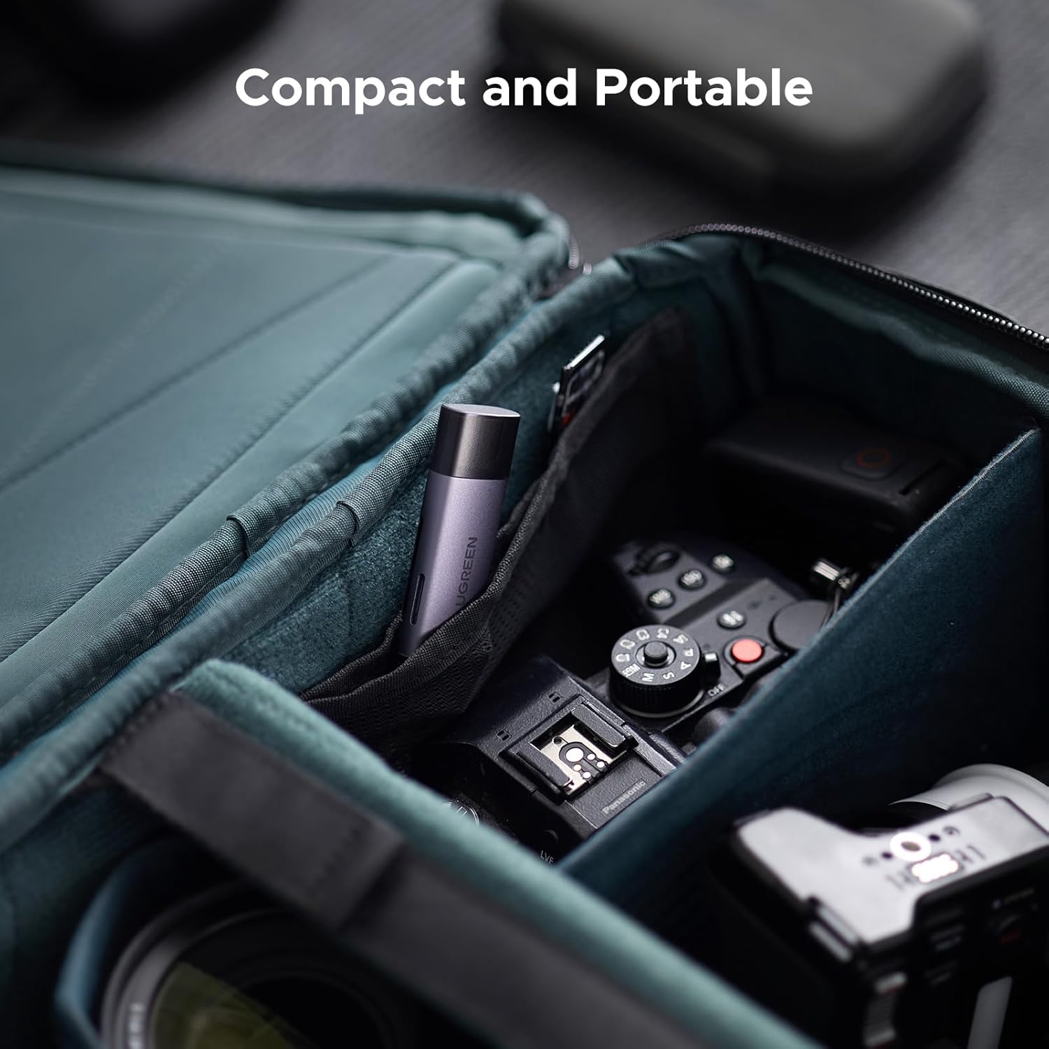 UGREEN USB-C & USB-A SD Card Reader – Dual Slot, 5Gbps.