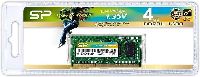 Silicon Power 4GB DDR3 Laptop RAM Low Voltage Performance