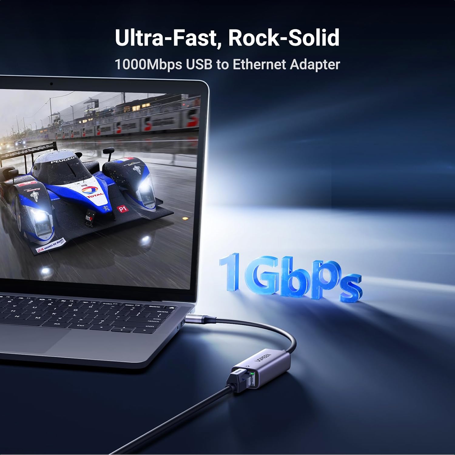 UGREEN USB 3.0 to Gigabit Ethernet Adapter – Aluminum Shell