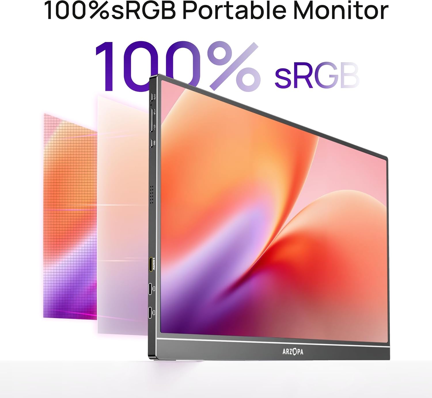 Arzopa Z1C | 16.1" FHD 100%sRGB Best Portable Display Screen