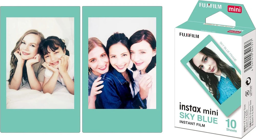 FUJIFILM Instax Mini Film – Rainbow Sky Blue (10 Sheets)