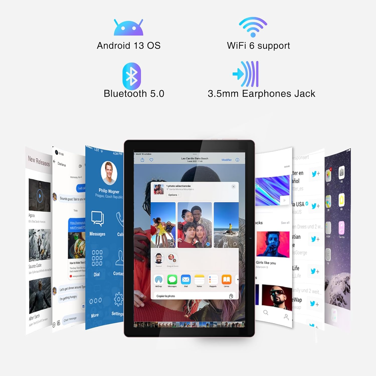 DOOGEE U10 PRO Android 13 Tablet 10 inch Tablets 20GB & 128GB