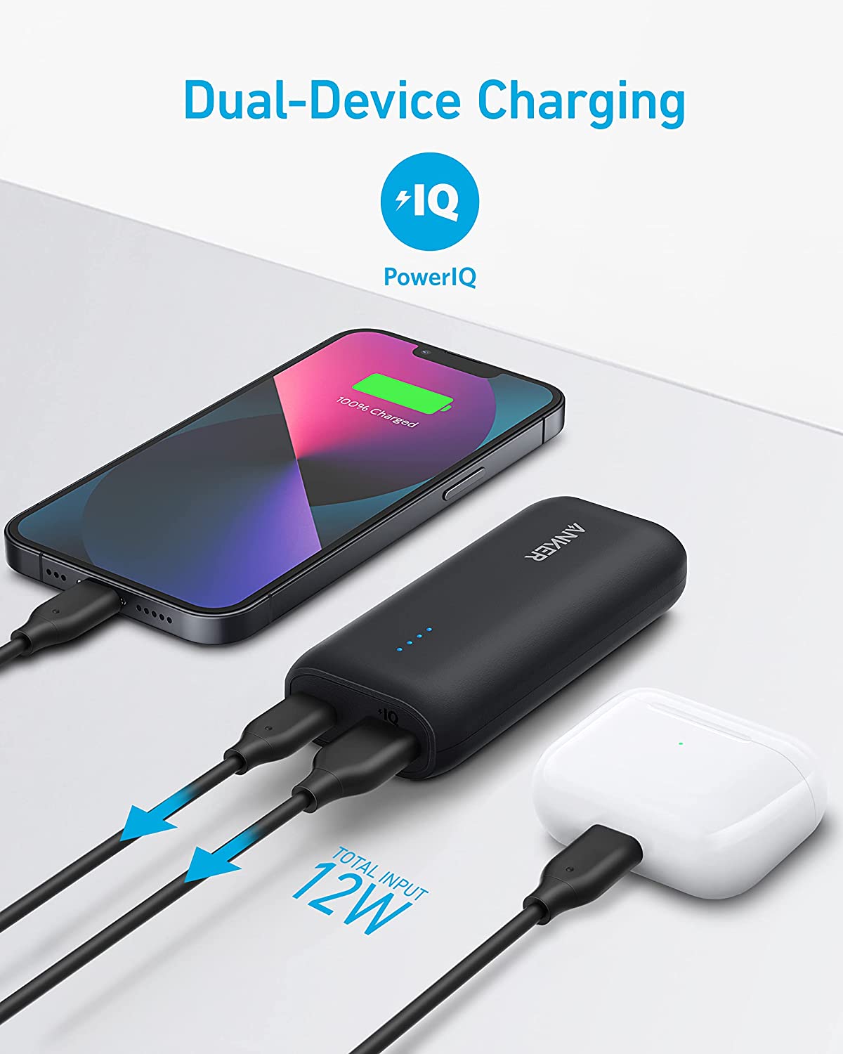 Anker 321 Power Bank (PowerCore 5K), 5,200mAh Portable Charger