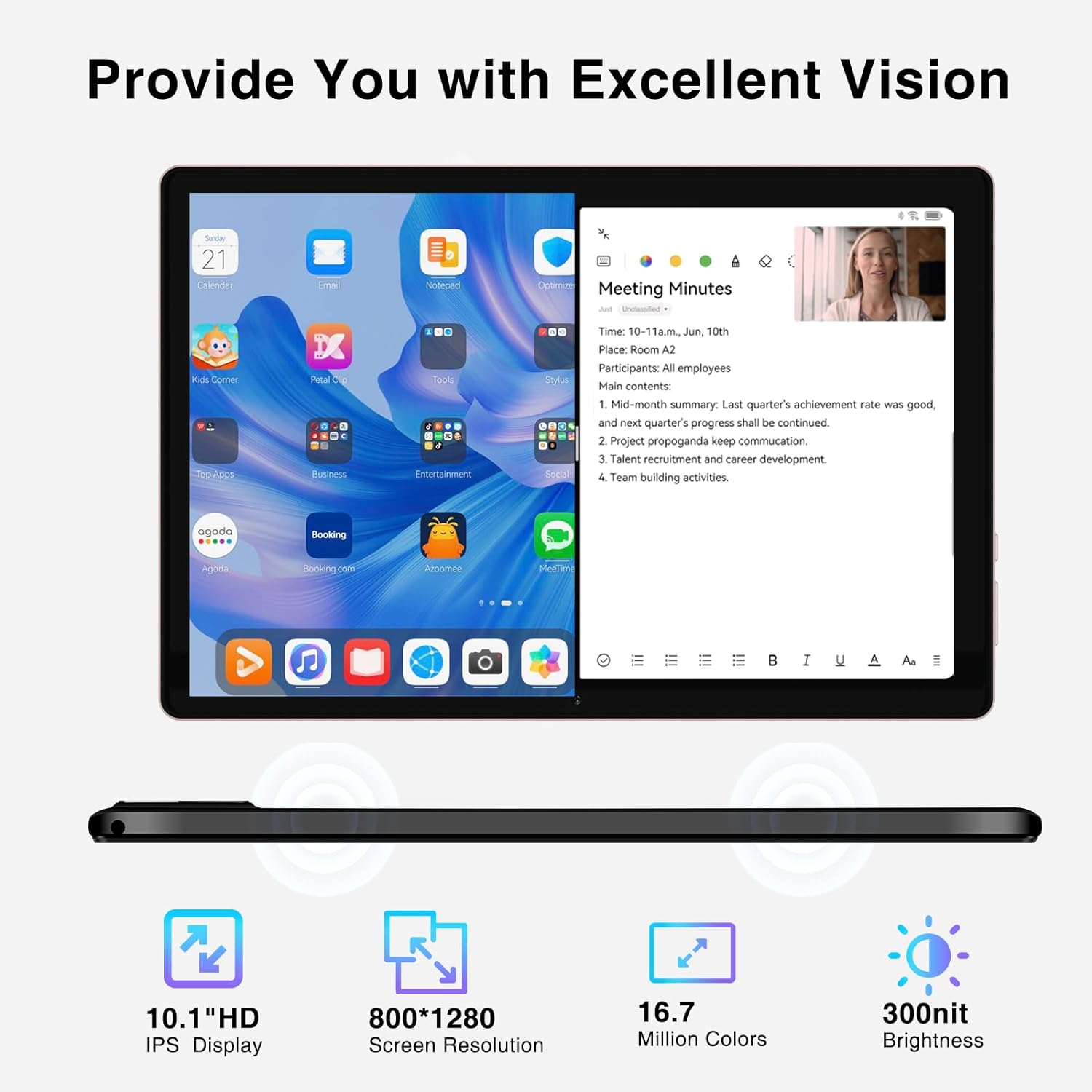 DOOGEE U10 PRO Android 13 Tablet 10 inch Tablets 20GB & 128GB