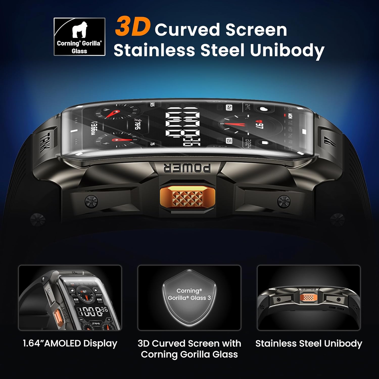 KOSPET TANK X2 ULTRA - ساعة ذكية متينة بميزات متقدمة