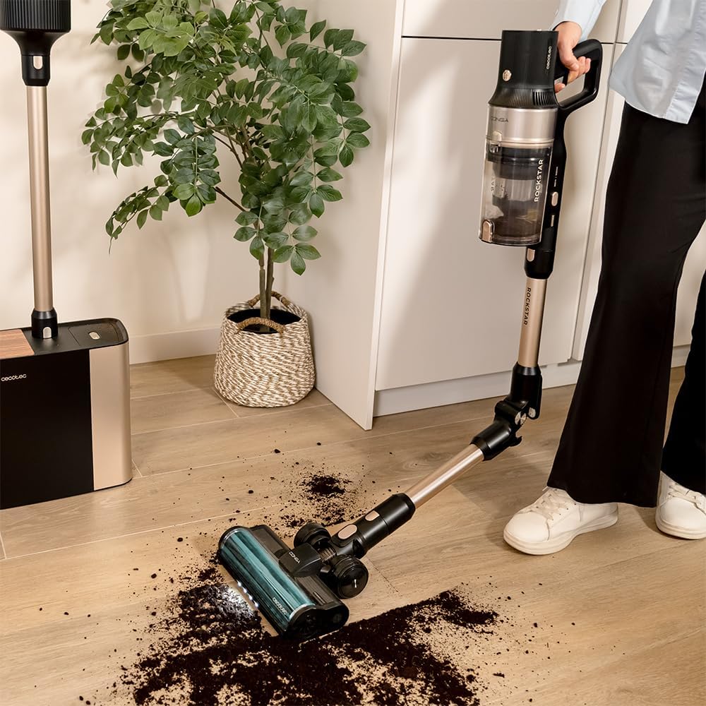 Cecotec Conga Rockstar 5500 Wireless 220AW Self-Empty — Cordless + Auto-Empty Base