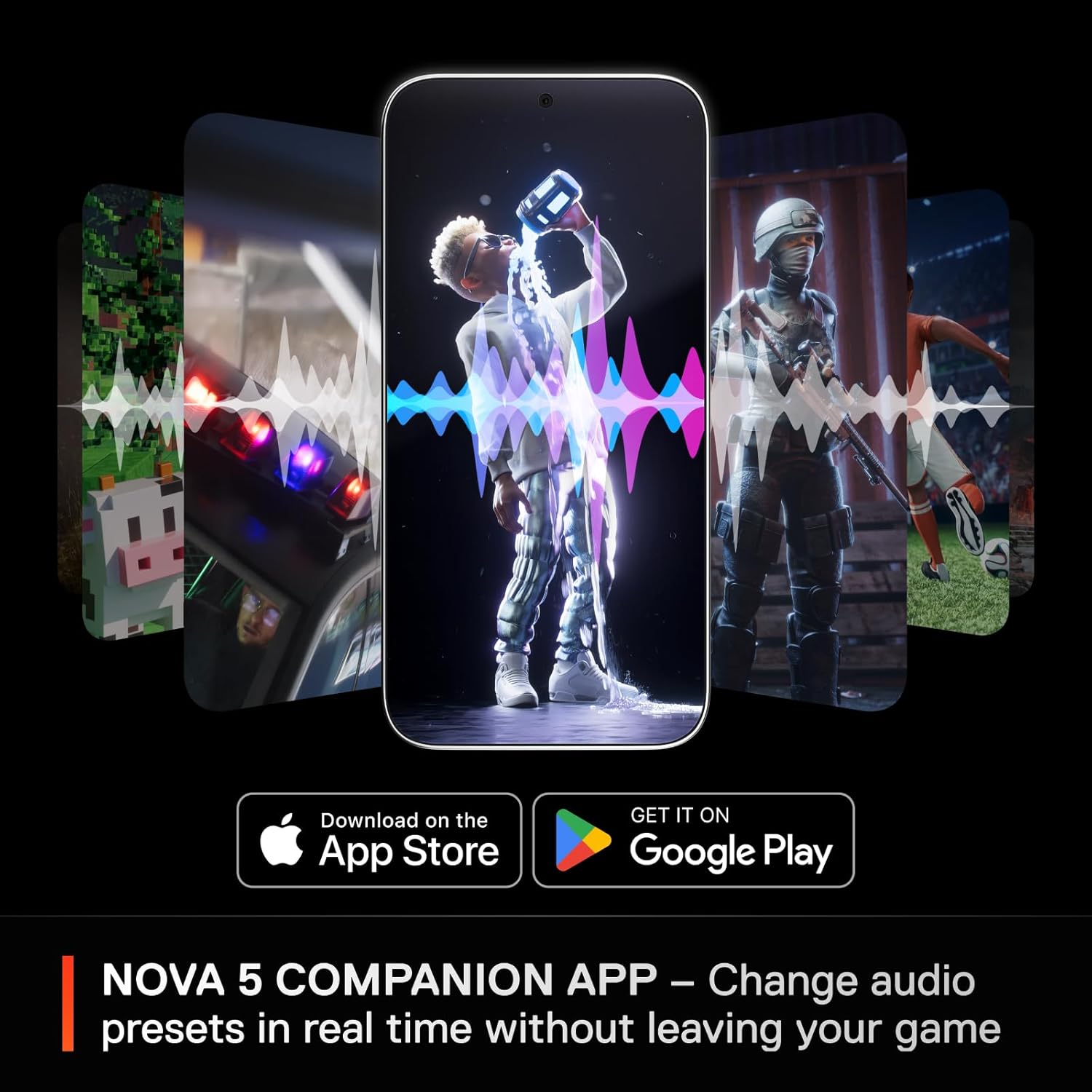 SteelSeries Nova 5P Wireless Gaming Headset 60H Battery