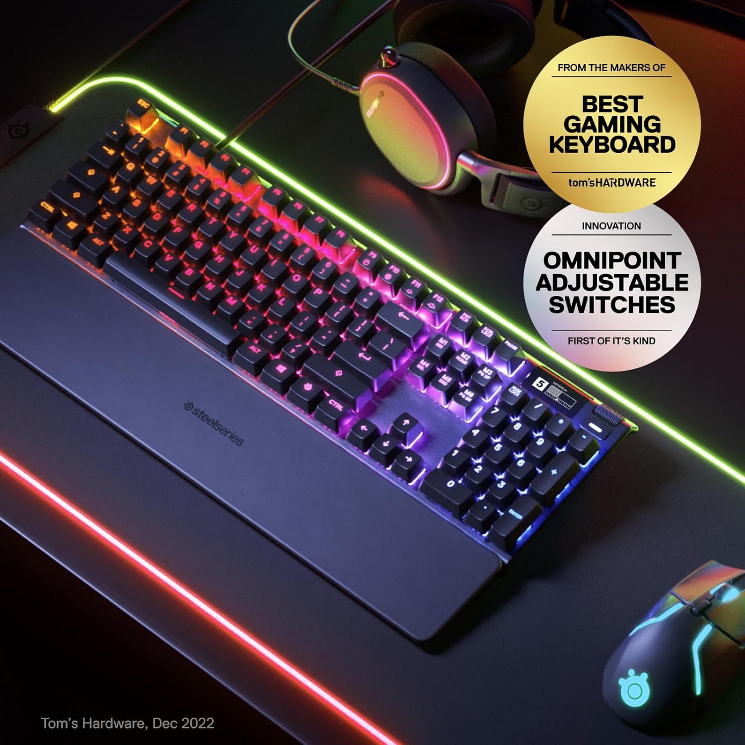 لوحة مفاتيح SteelSeries Apex Pro HyperMagnetic سلكية