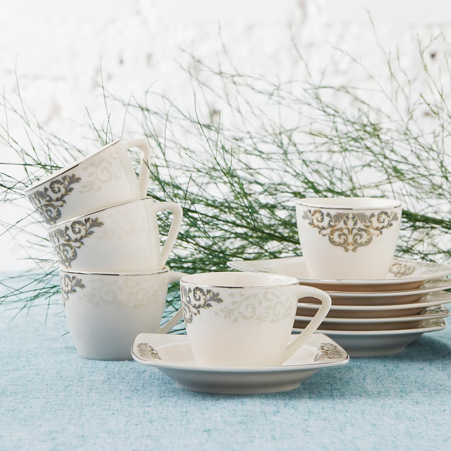 طقم فناجين قهوة كاراجا نازنده ٦ أشخاص بتصميم فاخر