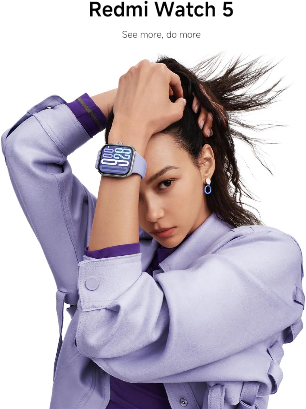 Redmi Watch 5 – شاشة AMOLED ومكالمات بلوتوث وGPS