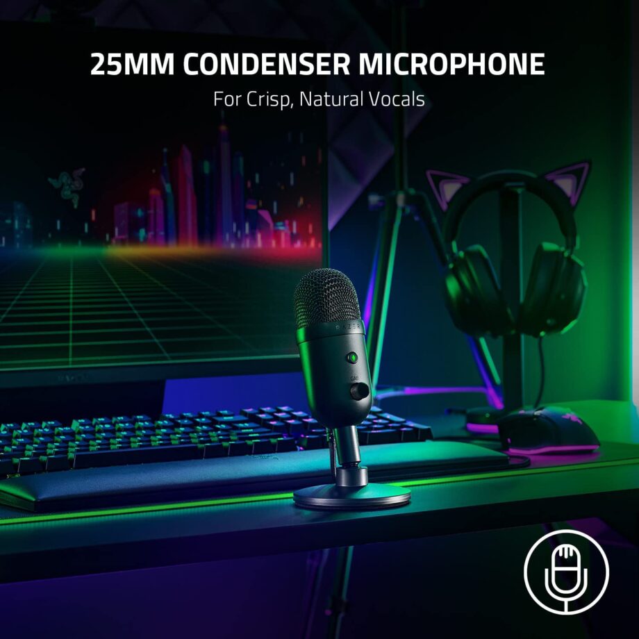 Razer Seiren V2 X USB Mic – Pro Streaming Audio Clarity