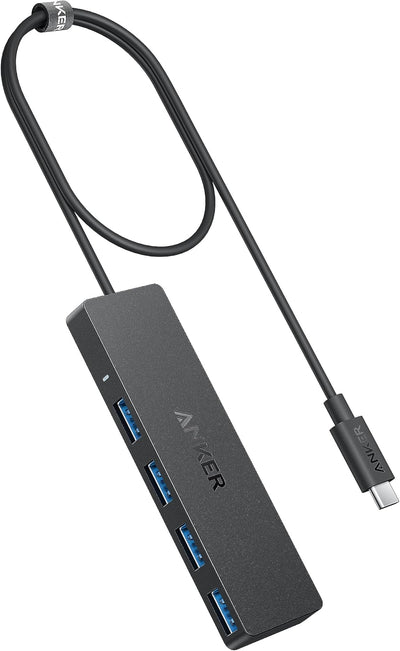 موزع أنكر USB-C 4 في 1 بسرعة 5 جيجابت في الثانية - 4 منافذ USB 3.0 | كابل بطول 60 سم | التوصيل والتشغيل