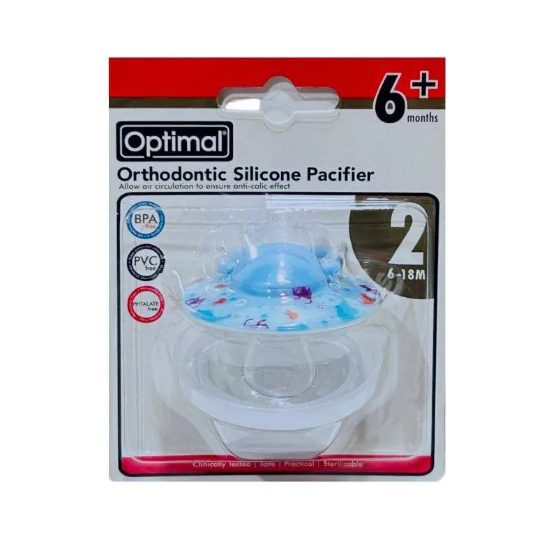 Optimal Orthodontic Silicone Pacifier – 6+ Months