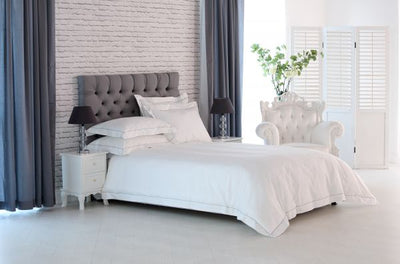 Givi Lulu Richmond 6-Piece King Duvet Cover Set – White (No Filling)