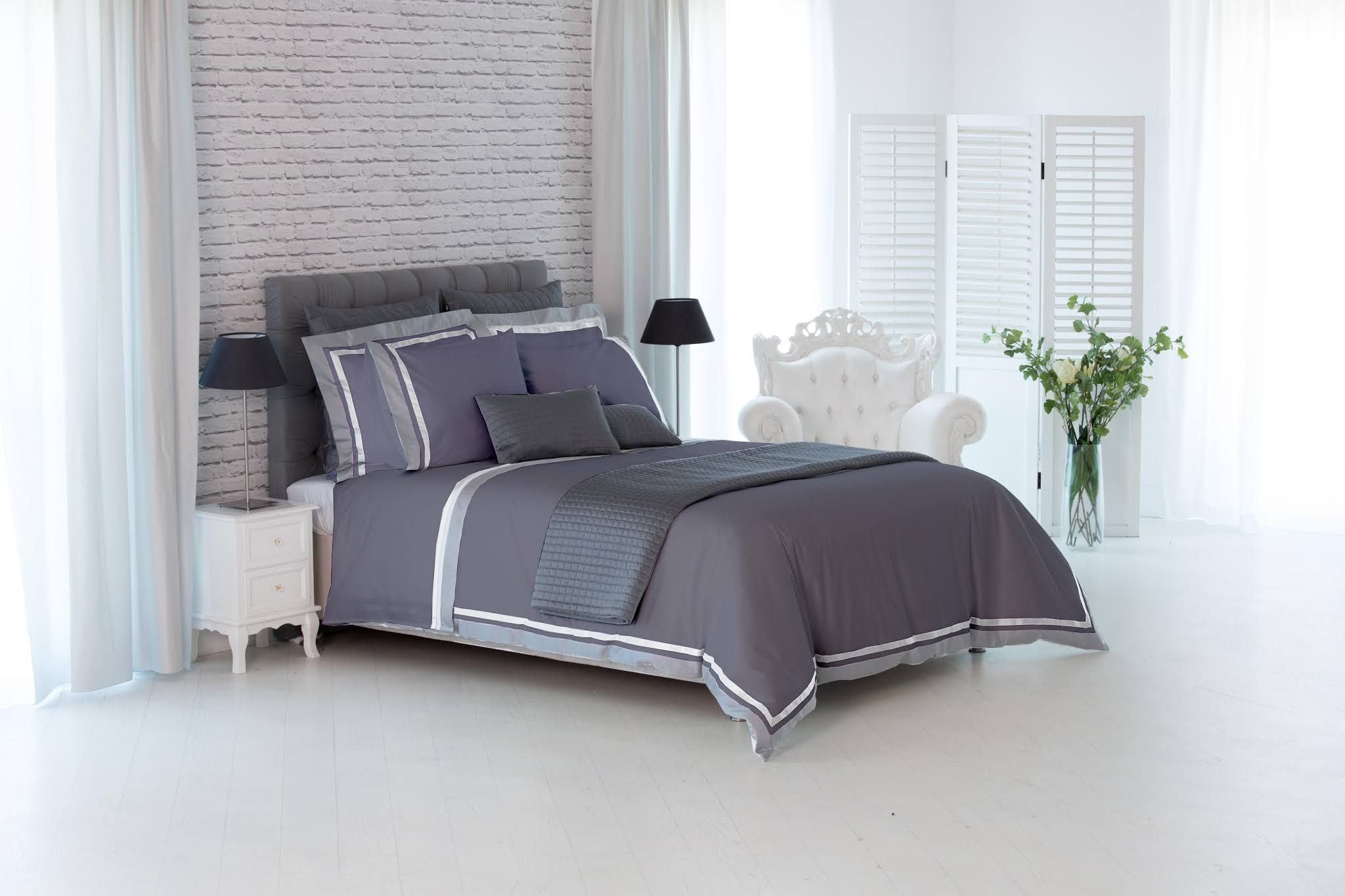 Givi Lulu Richmond 6-Piece King Duvet Set – Dark Gray