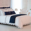 Givi Lulu Nana 4-Piece Single Duvet Cover Set - White & Taupe