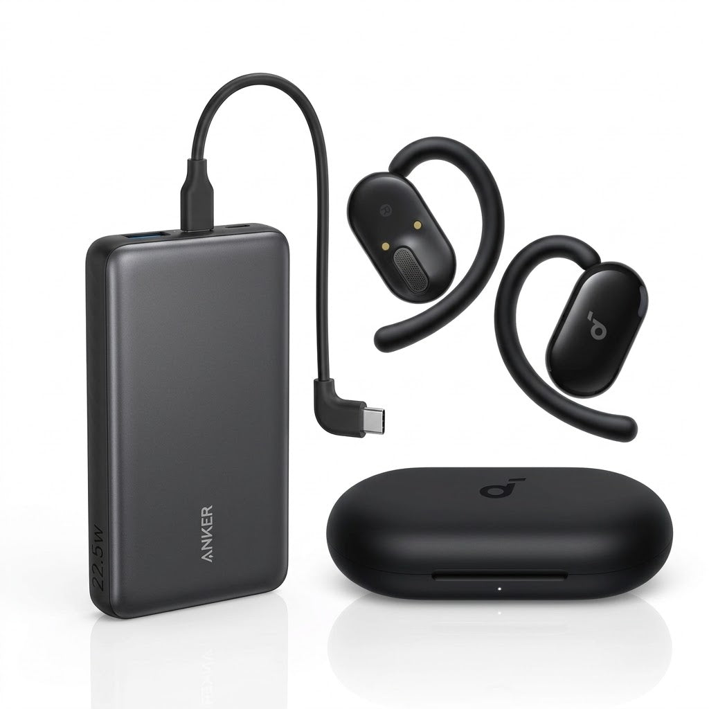 حزمة بنك الطاقة Anker Zolo وسماعات Soundcore V20i