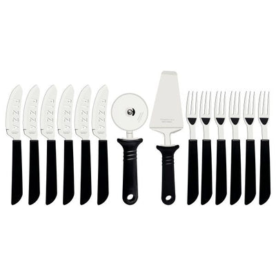 Tramontina 14-Piece Pizza Cutting Set – Black