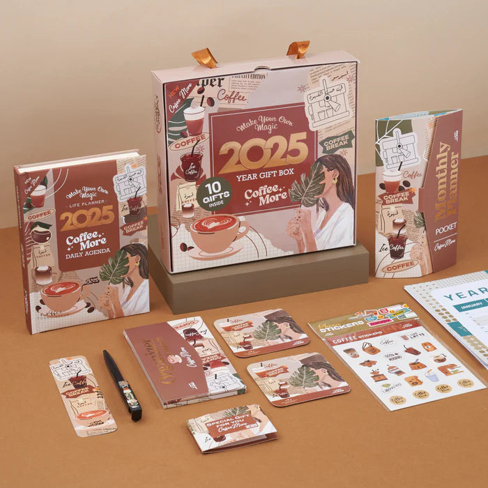 مجموعة هدايا أجندة موفكرا 2025 - كوفي مور (طلب مسبق)