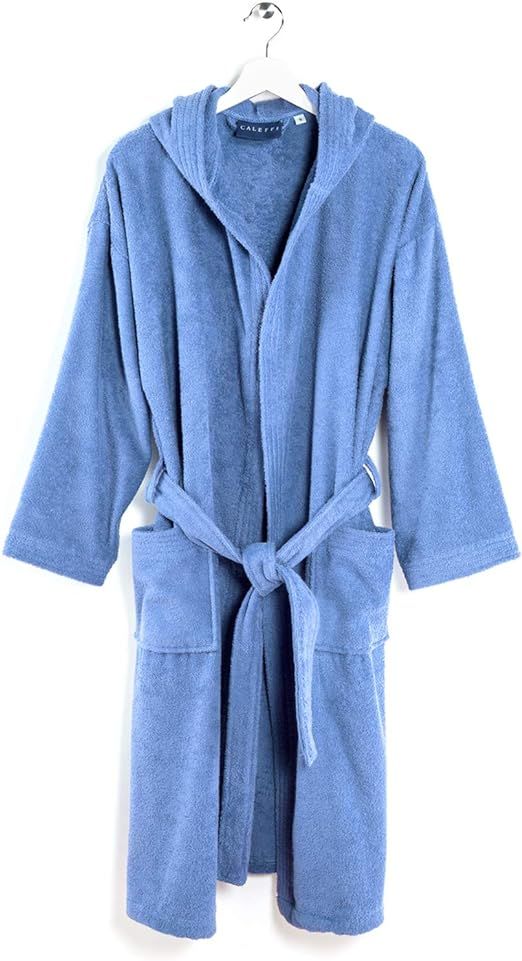 روب استحمام S من Caleffi Minorca - أزرق ناعم وفاخر