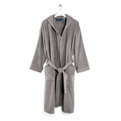 Caleffi Minorca Bathrobe L - Grey Soft & Elegant